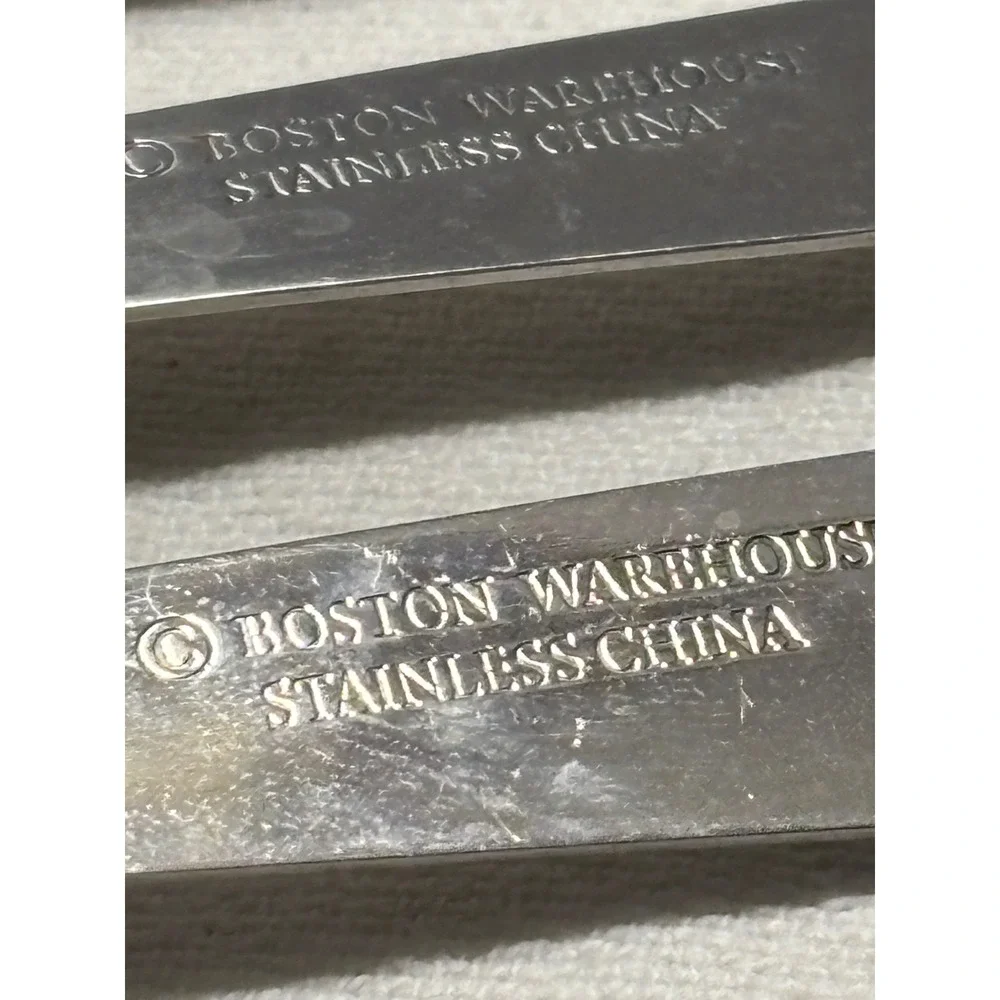 Set of 3 Cheese Spreaders, Boston Warehouse, Stainless, Log Handles